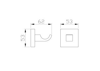 Крючок для ванной Wonzon & Woghand Polo WW-8915-DG тёмное золото